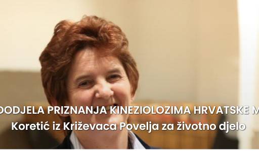 Marija Zegnal Koretić dobitnica Povelje za životno djelo